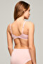 Women's Solid Color Lace Supporting Bra - 4