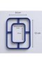 Rectangular Photo & Mirror Frame Ceramic Cutter Mold – Polymer Clay and Glassware - 8.3X12Cm - Cream - 4