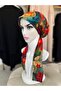 Scarf Bonnet Cotton Fabric Does Not Slip, Ready to Wear, Has a Tie at the Back - 3