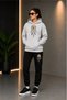 Women's / Girls' Hooded Printed Winter Sweatshirt and Seasonal Sweatpants Set Ring Print