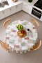 Patterned Round Pvc Oilcloth Tablecloth, Wipeable and Stain Resistant - 2
