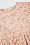 Girl's Collared Ecru Dress - 3