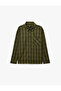 Comfortable Fit Pocketed Plaid Patterned Classic Collar Long Sleeve Lumberjack Shirt
