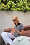 Polo Collar Striped Short Sleeve Knitwear - 2