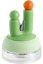 Tzowoc Cute Cactus Design Kitchen Knife Sharpener, Pocket-Sized Suction Base Sharpening Stone, Mini Sharpening Tool for Knives and More