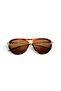 Vespa Leopard Patterned Oval Women's Sunglasses |   55 Ekartman Uv400 Protected - 4