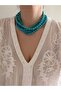 Natural Turquoise Stone 5-Piece Necklace - 2