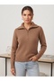 Half Zipper Turtleneck Sweater