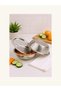 3-Piece Steel Grater Set with Bowl, 27 cm Bowl with Strainer, Multi-Purpose Vegetable Chopper, Kitchen Grater - 2