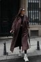 Brown Belted Detailed Long Trench Coat - 2