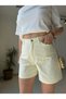 High Waist City Boy Denim Shorts - 2