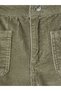 Özmarka New Season Green Regular Fit Girls' Velvet Trousers - 2
