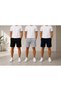 3 Pieces Urban Flow Men's Shorts (Black-Navy Blue-Gray)