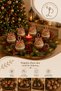 Set of 6 Christmas Decorative Jute Balls – Pine Tree and Table Decoration