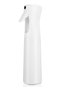 Spray Bottle For Hair (10.1Oz/300Ml) - Continuous Ultra Fine Mist Sprayer – For Hairstyling, Cleaning, Salons, Plants, Essential Oil & More - White