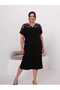 Viscose Dress with Shoulder Detail - 2