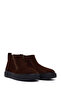 Men's Brown Zippered Thick Soled Suede Leather Boots 25Wfd613110 - 2