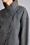 Regular Fit Asymmetrical Buttoned Wrinkled Textured Tunic I3865Ax26Au - 4