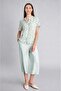 Straight Fit Wide Leg Capri with Pockets F0988Ax26Sm - 2
