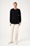 Women's Cufflink Detailed Sweater Black 25186 - 5