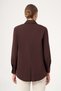 Women's Stone Detailed Poplin Shirt Brown 31510 - 6