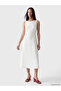 Nevavm Oval Collar Polka Dot Dress with a Difference
