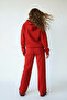 Women's Three-Thread Ribbed Oversize Sweatshirt and Sweatpants Set - 3