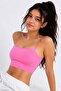 Women's Thin String Strap Double-Layered Crop Blouse, Basic Bustier
