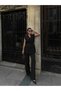 Belted Blazer Vest Trousers Two-Piece Set