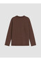 Vizyon New Season Brown Printed Boys' T-Shirt - 4