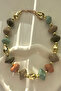Pastel Tones Natural Stone-Looking Women's Necklace (19 cm + 5 cm)