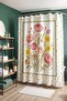 Bathroom Curtain, Pink Roses Pattern Shower Curtain, Bathtub Curtain 175X200Cm - 4