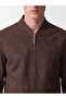 Southblue Regular Fit Men's Suede Bomber Jacket - 6
