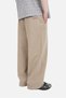 Be Hill Men's Beige Extra Loose Cut Streetwear Gabardine Trousers - 3