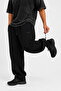 Premium Adjustable Leg Black Oversize Sweatpants - 2