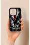 iPhone 15 Pro Compatible Black Eagle Pattern Silicone Case - 4