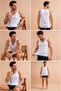 Men's White 3-Pack Combed Cotton Undershirts - 4