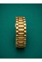100% Full Stainless Steel Yellow 5 Link Premium Watch Band 20mm