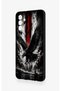 Samsung A04S Compatible Black Eagle Patterned Silicone Case - 4