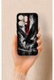 Oppo Reno 14 Compatible Black Eagle Patterned Silicone Case - 4