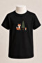 Children's Black Series Mixed Prints Cotton Combed Cotton Unisex T-Shirt