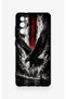 Samsung S20Fe Compatible Black Eagle Patterned Silicone Case