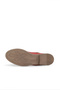 Claret Red Leather Women's Flat Shoes - 6