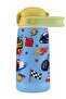 420 ml Racing Car Printed Boys' School Steel Water Bottle with Straw - 60028 - 2