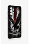 Samsung-A73 Compatible Black Eagle Patterned Silicone Case - 2
