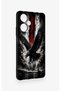 Poco F5 Compatible Black Eagle Patterned Silicone Case - 3