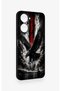 Vivo Y18 Compatible Black Eagle Patterned Silicone Case - 2
