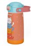 Girl's 420 ml Stainless Steel School Thermos Water Bottle with Straw - Orange - with Silicone Carrying Strap 60037 - 3