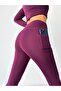 Women's Winter Fleece-Lined High-Waist Slimming Leggings with Pockets - 4