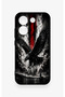 Poco X8 Pro Compatible Black Eagle Patterned Silicone Case - 2